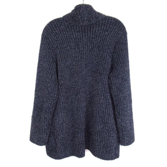 BAREFOOT DREAMS Blue CozyChic Cabin Cable Knit Cardigan Women’s Size Small - Picture 3 of 12